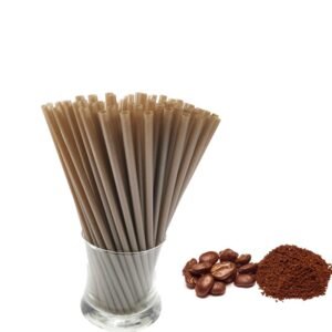 Zero Plastic Compostable Coffee Grounds Straws