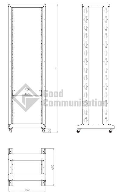 open frame rack 2-1-3