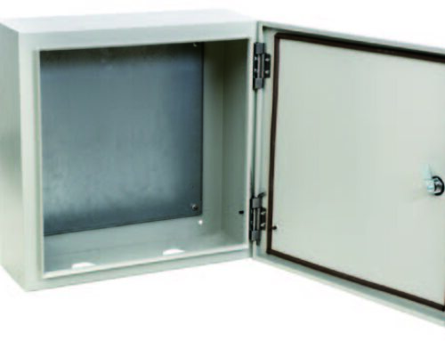 Outdoor Waterproof Cabinet IP55 Polemount with Backplate Model:GODFONEDOORGS
